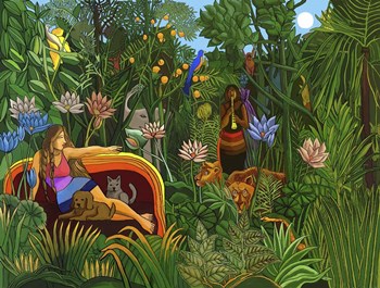 Rousseaus Cat by Howie Green art print