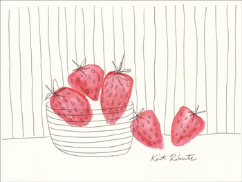Sweet as Strawberries by Kait Roberts art print