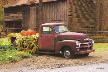 Fall Pumpkin Truck by Lori Deiter art print